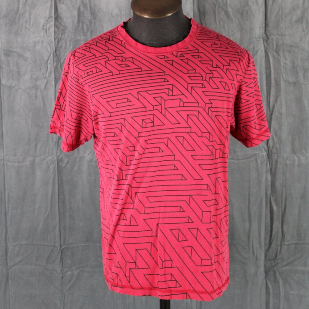 Snowboard Shirt (Retro) - Arson Big Maze Graphic - Men's Large